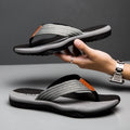 Menswear Slippers for Home Comfortable Breathable Slip-On Indoor Outdoor Slippers in Black Brown And Navy Blue Sizes 7 to 13
