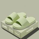 Women Summer Concise EVA Slippers Men Soft Home Slides Couples Bathroom Non-slip Sandals Adults Comfortable Outdoor Beach Shoes