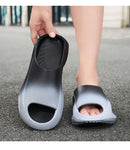 Shevalues Unisex Sports Sandals Non-slip Beach Slides Fashion Thick Bottom EVA Slides Soft Sole MenSlippers Summer Male Sandals