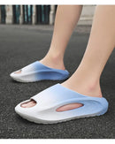 Shevalues Unisex Sports Sandals Non-slip Beach Slides Fashion Thick Bottom EVA Slides Soft Sole MenSlippers Summer Male Sandals
