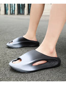 Shevalues Unisex Sports Sandals Non-slip Beach Slides Fashion Thick Bottom EVA Slides Soft Sole MenSlippers Summer Male Sandals