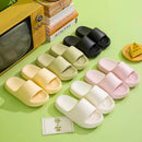 Unisex Non Slip Bathroom Home Slippers Soft Sole EVA Pillow Slides Summer Flat Beach Sandals Woman Thick Platform Cloud Slippers