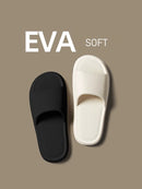 Women Summer Concise EVA Slippers Men Soft Home Slides Couples Bathroom Non-slip Sandals Adults Comfortable Outdoor Beach Shoes