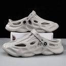 Litfun Summer Clogs Sandals For Men New Outdoor Soft Botton Beach Slippers Anti-slip EVA Garden Shoes Fashion Hollow Hole Shoes