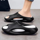 Shevalues Unisex Sports Sandals Non-slip Beach Slides Fashion Thick Bottom EVA Slides Soft Sole MenSlippers Summer Male Sandals