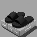 Women Summer Concise EVA Slippers Men Soft Home Slides Couples Bathroom Non-slip Sandals Adults Comfortable Outdoor Beach Shoes