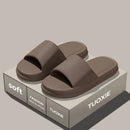 Women Summer Concise EVA Slippers Men Soft Home Slides Couples Bathroom Non-slip Sandals Adults Comfortable Outdoor Beach Shoes