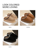 Hot Winter Women Slippers Plush Interior Anti Slip Thick Sole Fashion Embroidered Warm House Shoes for Ladies
