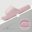 Unisex Non Slip Bathroom Home Slippers Soft Sole EVA Pillow Slides Summer Flat Beach Sandals Woman Thick Platform Cloud Slippers