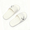 Summer Cartoon Bear Indoor Slippers for Women Lightweight Soft EVA Slides Woman Comfort Home Bathroom Non Slip Slippers