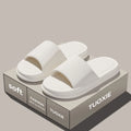 Women Summer Concise EVA Slippers Men Soft Home Slides Couples Bathroom Non-slip Sandals Adults Comfortable Outdoor Beach Shoes